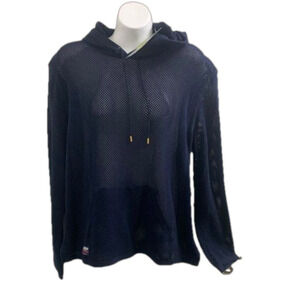 NWT Lauren Ralph Lauren size L hooded pullover with hood.